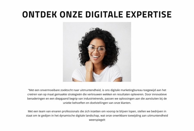 Een erfenis van digitaal Website mockup