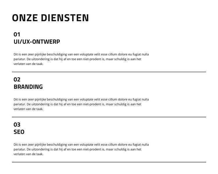 Ontdek onze digitale expertise Website mockup