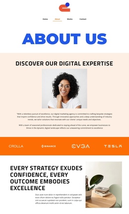 One Digital Stride At A Time - Single Page Website Template
