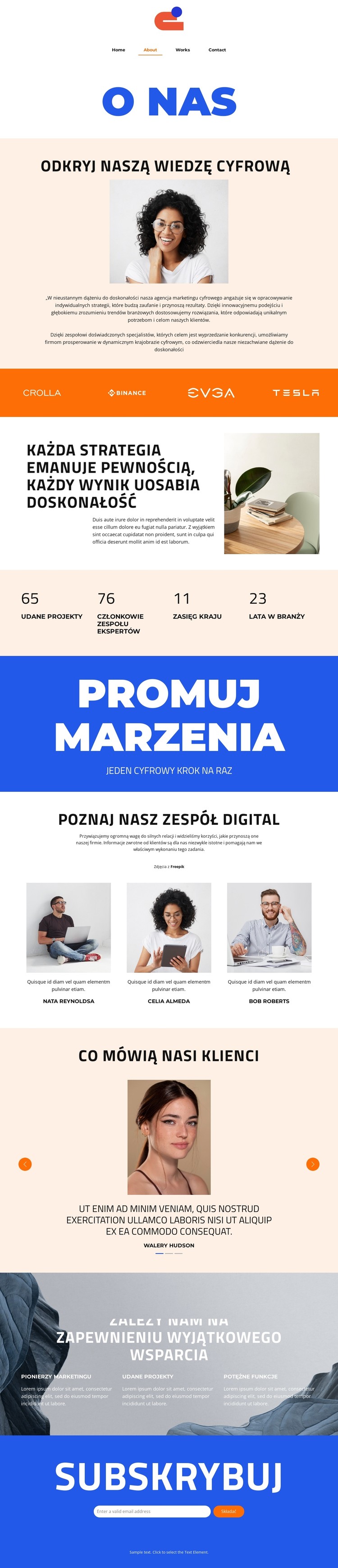 Jeden cyfrowy krok na raz Szablon CSS