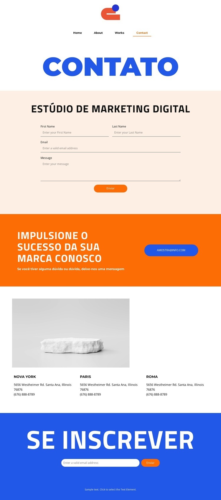 Excelência e Inovação Landing Page