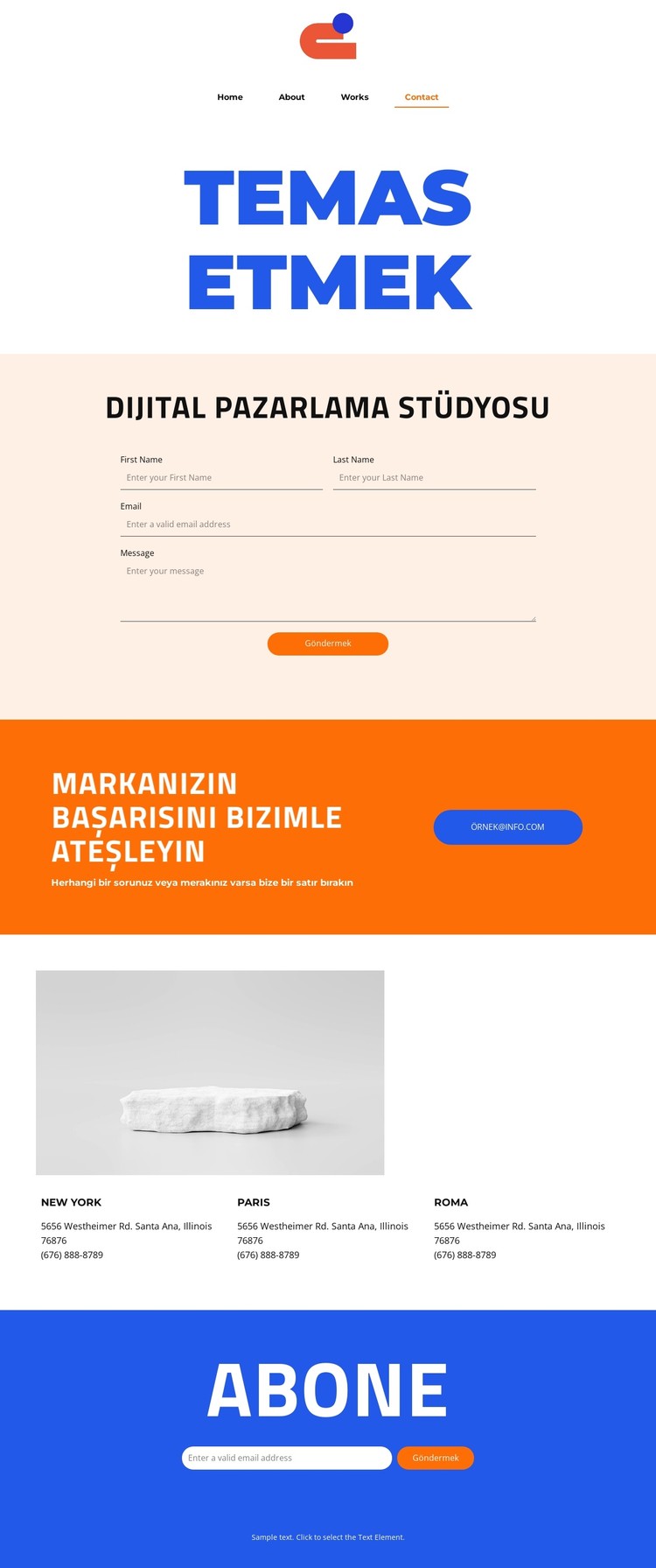 Mükemmellik ve Yenilik CSS Şablonu