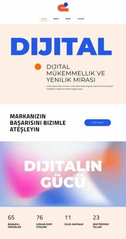 Güçlendirici Rüyalar Şablonlar Html5 Duyarlı Ücretsiz