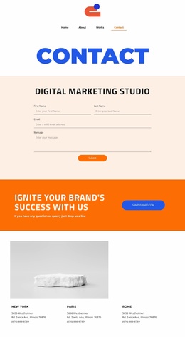 Excellence And Innovation Website Template