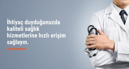 Kaliteli Sağlık Hizmeti CSS ızgara Şablonu