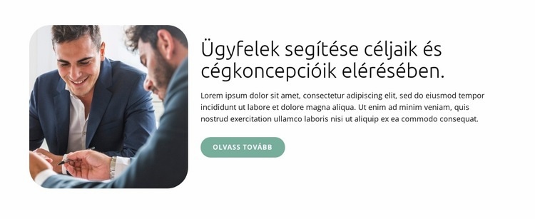 Értéket biztosítunk ügyfeleink számára HTML Sablon