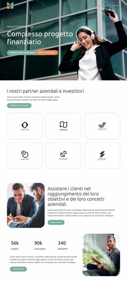 Pianificazione Finanziaria Complessa - Design Del Sito Web Scaricabile Gratuitamente