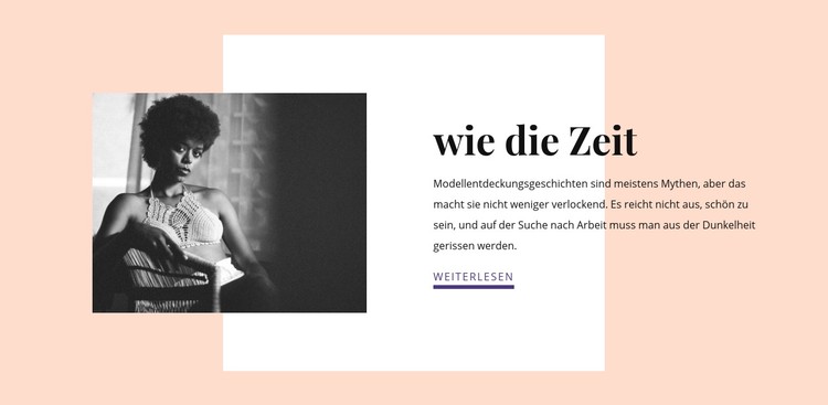 Zeit für wichtige Dinge CSS-Vorlage