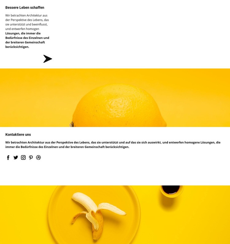 Gelb ist unser Stil HTML Website Builder
