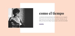 Tiempo Para Cosas Importantes: Plantilla HTML5 Creativa Multipropósito