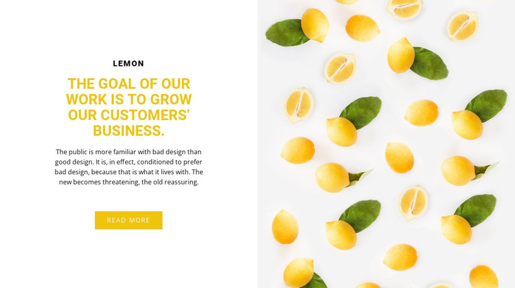 Customers business HTML Template
