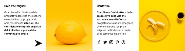 Il giallo è il nostro stile Mockup del sito web