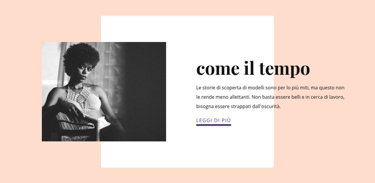 Tempo per cose importanti Modello CSS