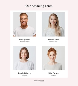 The Team Member Block - Joomla Template 2024