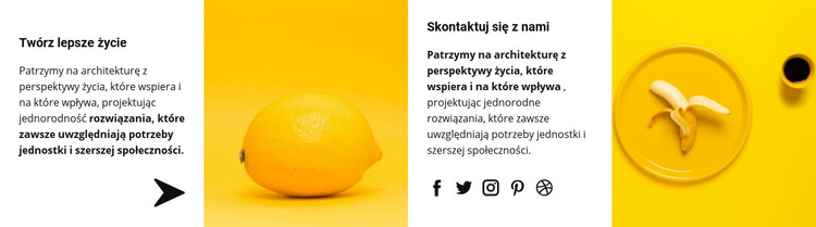 Żółty to nasz styl Szablon HTML