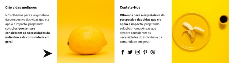 Amarelo é o nosso estilo Construtor de sites HTML