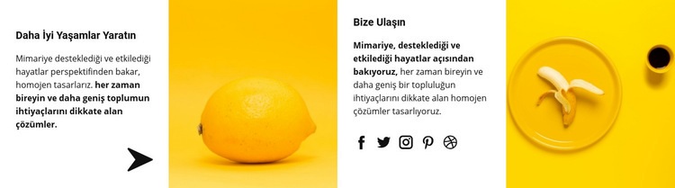 Sarı bizim tarzımız HTML5 Şablonu