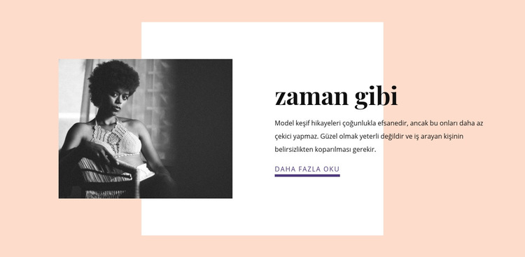 Önemli şeyler için zaman Web Sitesi Şablonu