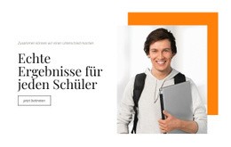 Echte Ergebnisse Für Jeden Schüler Responsive CSS-Vorlage