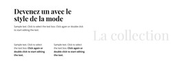 Titre Et Texte Dans Les Colonnes - Modèles De Sites Web
