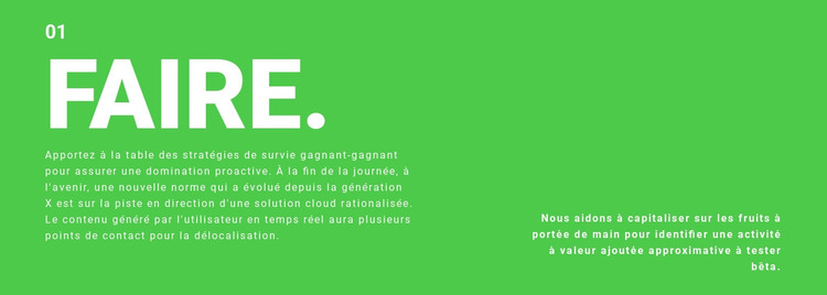 Zone de texte sur fond Modèle HTML