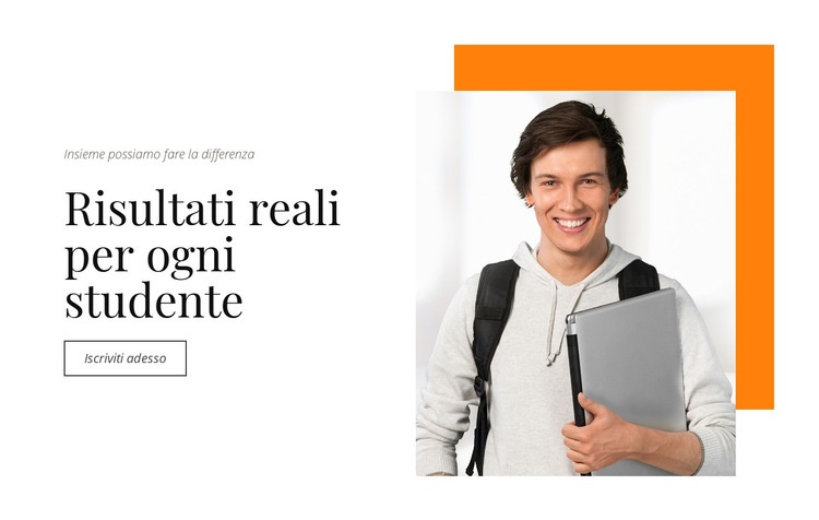 Risultati reali per ogni studente Modelli di Website Builder