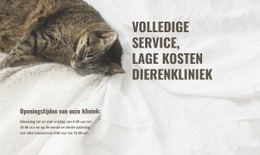 Goedkoop Medisch Centrum Voor Dieren - Responsieve HTML5-Sjabloon