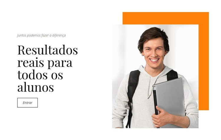 Resultados reais para todos os alunos Landing Page