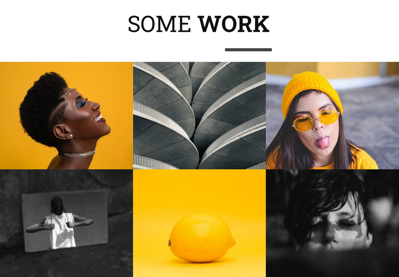 Some works Squarespace Template Alternative