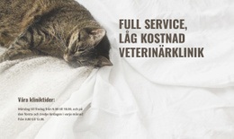 Djurläkarcenter Till Låg Kostnad - Responsiv HTML5-Mall