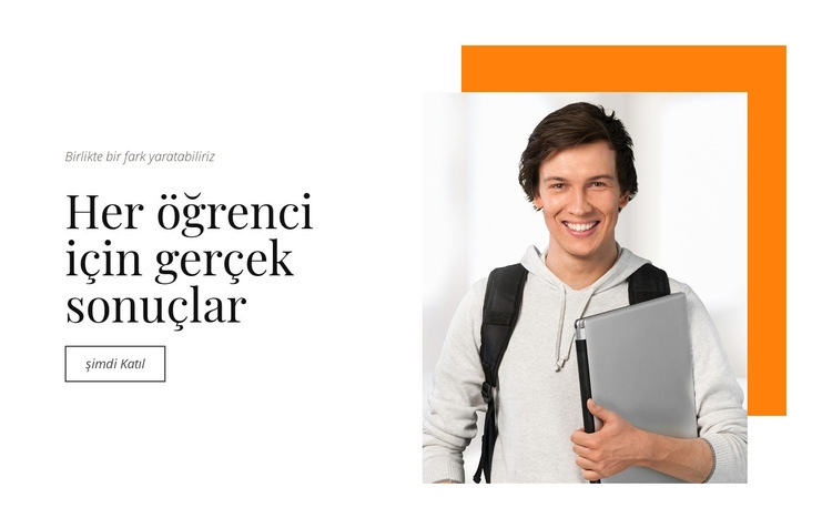 Her öğrenci için gerçek sonuçlar CSS Şablonu