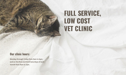 Low Cost Animal Medical Center Website Editor Free