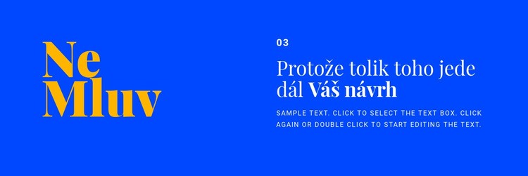 Nadpisy a text v designu Šablona CSS