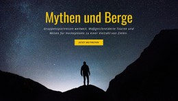 Kostenloses CSS-Layout Für Mythen Und Berge