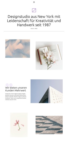 Designstudio Aus New York – Website-Vorlage Herunterladen