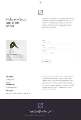 Déjanos Una O Dos Líneas - Diseño Responsivo