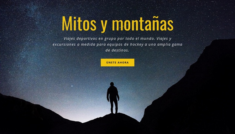 Mitos y montañas Diseño de páginas web