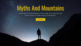 Myths And Mountains - HTML Web Page Template