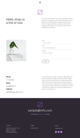 Use the form - HTML Template by Nicepage
