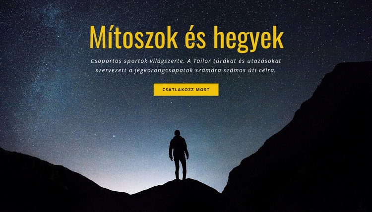 Mítoszok és hegyek Sablon