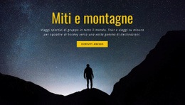 Progettazione Del Sito Web Per Miti E Montagne