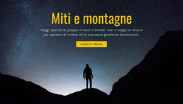 Miti E Montagne - Modello Di Pagina Web HTML