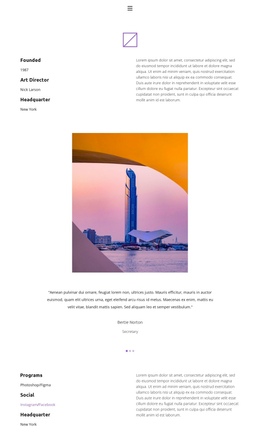 Passionate About Creativity One Page Template