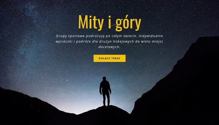 Mity i góry Kreator witryn internetowych HTML