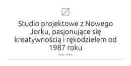 Tworzenie Rzeczy - Wielozadaniowy Szablon Jednostronicowy