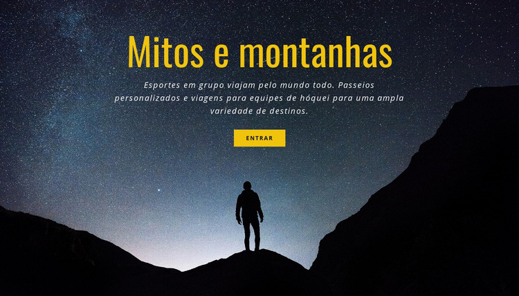 Mitos e montanhas Tema WordPress