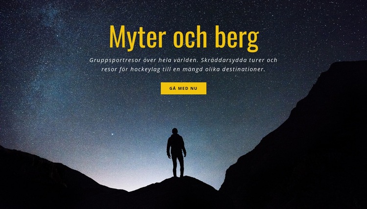 Myter och berg HTML-mall