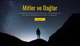 Mitler Ve Dağlar - Modern Açılış Sayfası