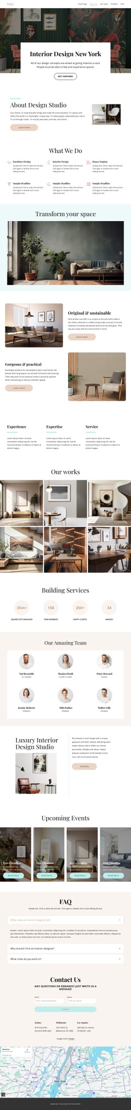 Interior design CSS Template