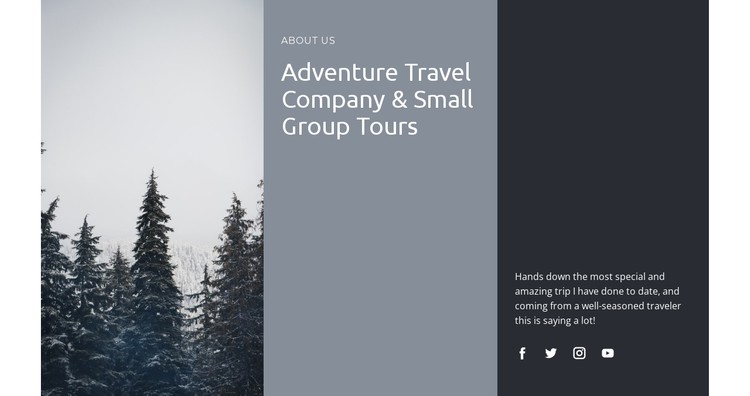 Safaris and expeditions CSS Template